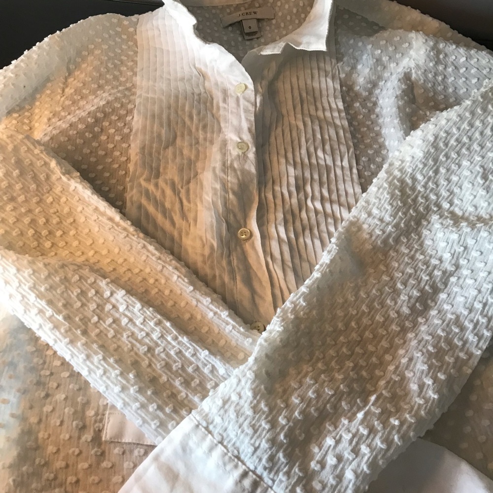 Chiffon tuxedo blouse